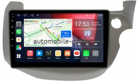 Штатная магнитола Honda Fit 2 2007-2014 Canbox L-Line 4168-10-3186 на Android 10 (4G-SIM, 3/32, TS18, DSP, QLed)