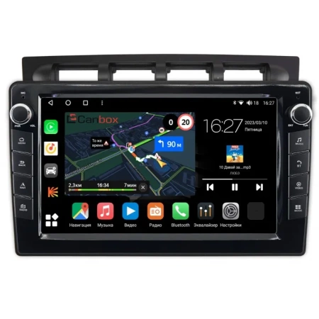 Штатная магнитола Kia Picanto 2004-2007 Canbox M-Line 7821-9-1122 на Android 10 (4G-SIM, 2/32, DSP, IPS) С крутилками