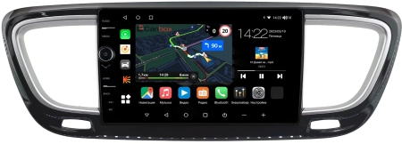Chrysler Grand Voyager 6 2019-2024 (глянцевая) Canbox M-Line 7840-9-2210 на Android 10 (4G-SIM, 2/32, DSP, QLed)