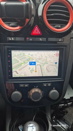 Магнитола в штатное место 2 din Opel Corsa D 2006-2014 (черная, с ребром) Canbox 4/64 на Android 10 (GTR7-RP-11-028-213) (IPS, DSP, CarPlay)