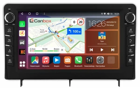 Штатная магнитола Honda Civic 11 2021-2024 Canbox H-Line 7836-10-0196 на Android 10 (4G-SIM, 4/32, DSP, QLed) С крутилками