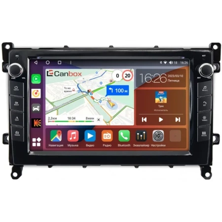 Штатная магнитола Toyota Prius 4 (XW50) 2018-2023 Canbox H-Line 7824-9-TO380N на Android 10 (4G-SIM, 6/128, DSP, IPS) С крутилками