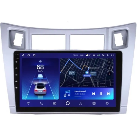 Штатное головное устройство Teyes X1 WIFI 2/32 9 дюймов RM-9-100 для Toyota Vitz 2 (XP90), Yaris 2 2005-2012 (серебренная) на Android 8.1 (DSP, IPS, AHD)