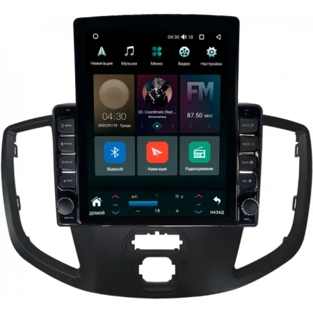 Ford Transit 2014-2023 (для компл. без радио) Canbox M-Line 5610-9-1554 на Android 10 (4G-SIM, 2/32, DSP, QLed, Tesla)