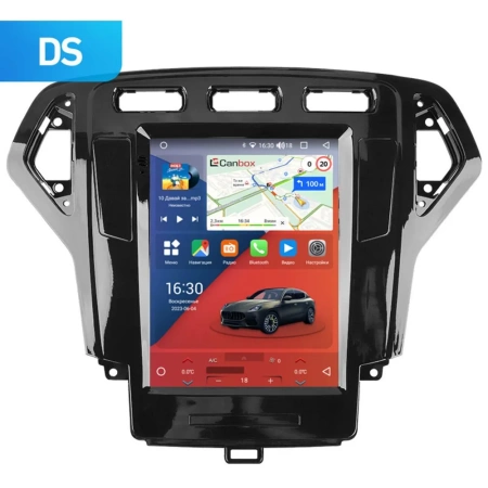 Штатное головное устройство Ford Mondeo 4 2006-2010 Canbox H-Line (Tesla style) 9.7 дюймов 4/32 5621-1312-6 на Android 10 (4G-SIM, DSP, QLed)