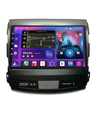 FarCar S500 TM056M штатная магнитола для Mitsubishi Outlander XL (2006-2012) Peugeot 4007 Citroen C-Crosser  на Android 13 c 2Gb, DSP, 4G