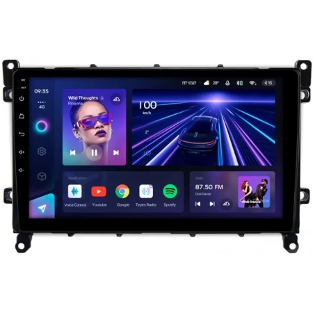 Штатное головное устройство Toyota Prius 4 (XW50) 2018-2023 Teyes CC3 360 6/128 9 дюймов RM-9-TO380N на Android 10 (4G-SIM, DSP, QLed)