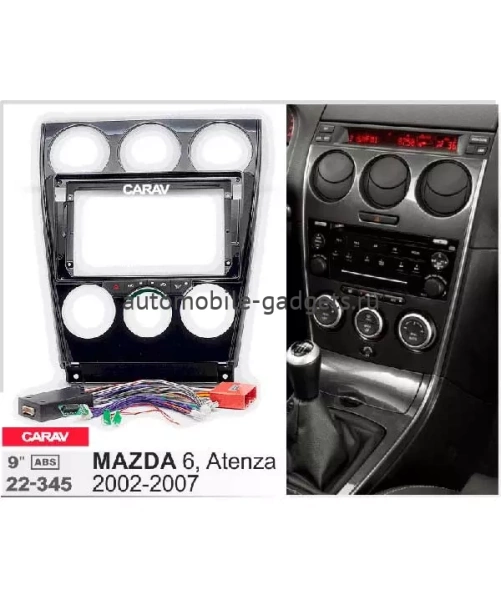 Carav 22-345 переходная рамка для установки автомагнитолы 9" в MAZDA (6), Atenza 2002-2007