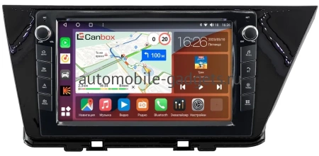 Штатная магнитола Canbox H-Line 7822-9-0742 для Kia Niro 2016-2022 (черная, глянцевая) на Android 10 (4G-SIM, 4/32, DSP, IPS) С крутилками