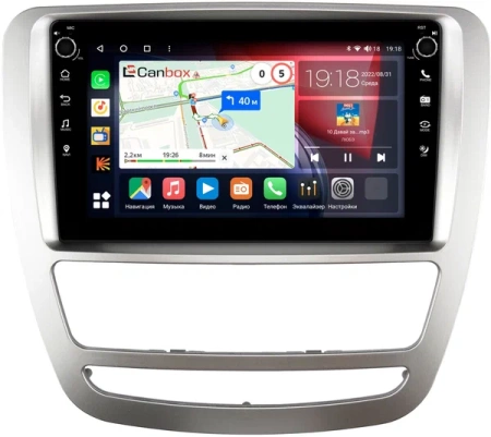 Штатная магнитола JAC T6 2015-2024 (серебренная) Canbox M-Line 7801-9-4282 на Android 10 (4G-SIM, 2/32, DSP, IPS) С крутилками