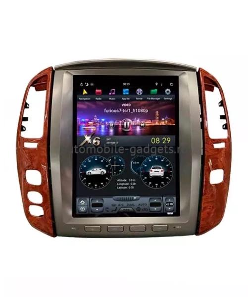 Parafar PF471T12-4/32 Tesla Штатная магнитола для Lexus LX470 (2003-2007) на Android 9.0 c 4GB оперативной памяти и DSP процессором