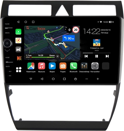 Audi A6 (C5), A6 (C5) Allroad, S6 (C5), RS6 (C5) 1997-2006 Canbox M-Line 7840-9110 Android 10 (4G-SIM, 2/32, DSP, QLed)