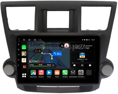 Штатная магнитола Toyota Highlander (U40) 2007-2013 (тип 2) Canbox M-Line 4543-1087 на Android 10 (4G-SIM, 2/32, DSP, QLed)