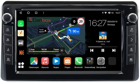 Renault Duster 2 2020-2024 (для авто без монитора) Canbox M-Line 7825-1095 на Android 10 (4G-SIM, 2/32, DSP, QLed) С крутилками