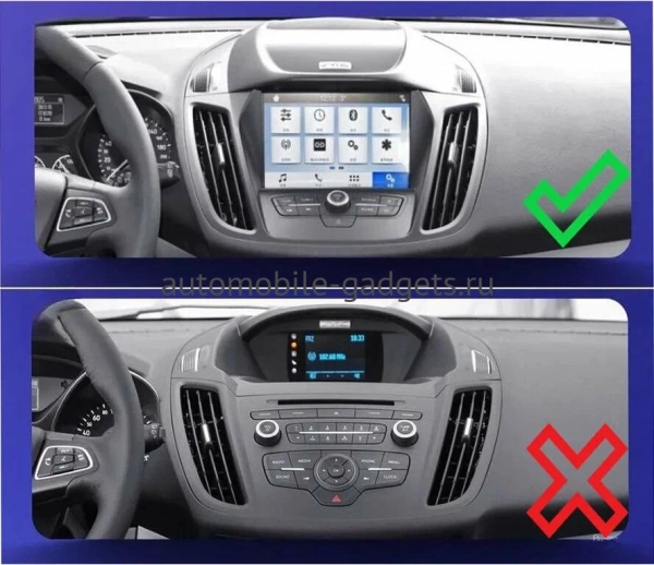 Штатная магнитола Ford C-Max 2, Escape 3, Kuga 2 2012-2019 (для SYNC, can BSJ) Canbox EVO 5810-9-5856 на Android 14 (4G-SIM, 4/64, DSP, QLed, AI, 360)