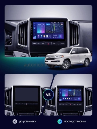Штатное головное устройство Toyota Land Cruiser 200 2015-2021 (для авто с JBL Synthesis) (глянцевая) Teyes CC4 Pro 2K 12/256 9.5 дюймов RM-9-0343 на Android 13 (4G-SIM, DSP, QLed, AI)