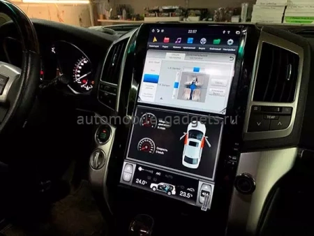 Carmedia ZF-1816H-GE ("Тесла-стиль") штатная магнитола для Toyota Land Cruiser 200 2007-2015 на Android 13 c 8GB, DSP, 4G Carmedia ZF-1816H-GE ("Тесла-стиль") штатная магнитола для Toyota Land Cruiser 200 2007-2015 на Android 13 c 8GB, DSP, 4G