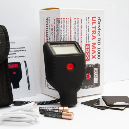 rDevice 1000 ULTRA MAX Профессиональный толщиномер c датчиком оцинковки и самокалибровкой