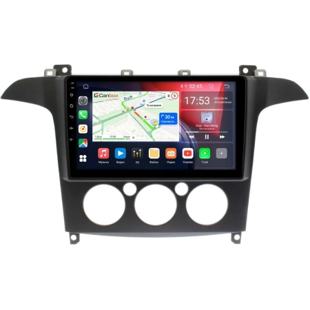 Штатная магнитола Ford S-Max, Galaxy 2 2006-2015 (авто без климат-контроля) Canbox RS9-FR098N 1.5/32 Android 10 (IPS, DSP, CarPlay)