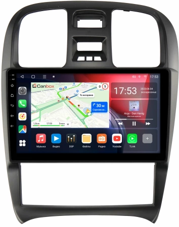 Штатная магнитола Hyundai Sonata 4 (EF) 2001-2012 (левый руль) Canbox L-Line 4296-9-268 на Android 10 (4G-SIM, 6/128, TS18, DSP, QLed)