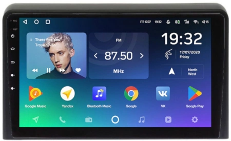 Штатное головное устройство Teyes X1 4G 4/64 9 дюймов RM-9079 для Hyundai Sonata 7 (LF) 2017-2019 на Android 10 (4G-SIM, DSP)