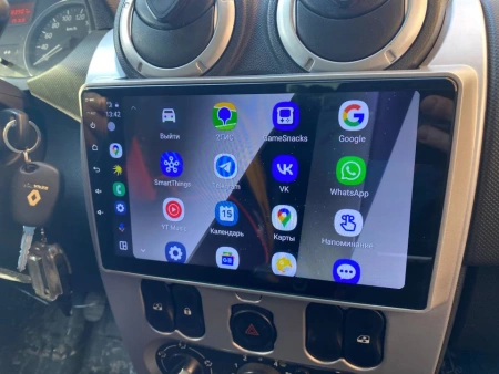 Carmedia SF-9944-PH-9009-6128-TS20 штатная магнитола для Lada Largus 2012+, Renault Sandero, Logan 2009-2014 на Android 13 c 6GB, DSP, 4G