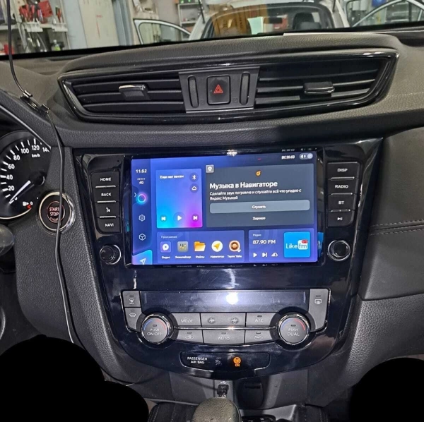 Штатная магнитола Canbox EVO 2K 5816-9-2140 для Nissan Qashqai 2, X-Trail (T32) 2013-2022 (для авто с климат-контролем, с 1 камерой, без NAVI, без кругового обзора) на Android 14 (4G-SIM, 8/256, DSP, QLed, AI, 360)