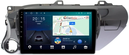 Toyota Hilux 8 2015-2024 (руль слева) Canbox L-Line 4295-1071 на Android 10 (4G-SIM, 6/128, TS18, DSP, QLed) (для авто без магнитолы)