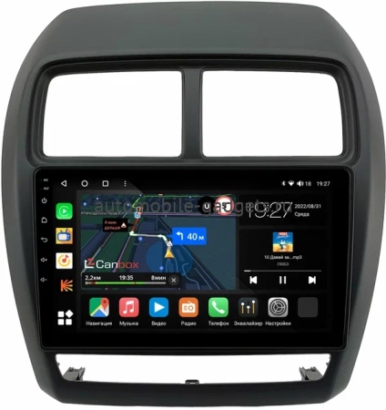 Штатная магнитола Mitsubishi ASX, Outlander Sport, RVR 3 2015-2024 Canbox M-Line 4544-9-1162 на Android 10 (4G-SIM, 2/32, DSP, QLed)