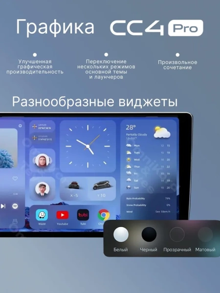 Штатное головное устройство Lada Granta, Granta Sport 2011-2018, ВИС 2349 2013-2017 (глянцевая) Teyes CC4 Pro 2K 8/128 9.5 дюймов RM-9-2568 на Android 13 (4G-SIM, DSP, QLed, AI)