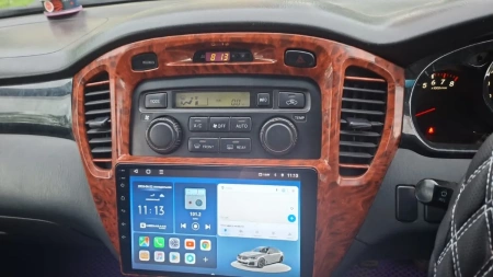 Штатная магнитола Canbox L-Line 4169-9293 для Toyota Highlander (U20), Kluger (XU20) 2000-2007 (орех, для авто без монитора) на Android 10 (4G-SIM, 2/32, TS18, DSP, QLed)