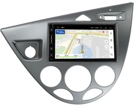 Магнитола в штатное место 2 din Ford Focus 1998-2005 (серебро) Canbox 2/16 на Android 10 (5510-RP-11-549-239)