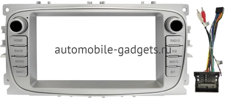 Магнитола в штатное место 2 din Ford Focus 2, C-MAX, Mondeo 4, S-MAX, Galaxy 2, Tourneo Connect 2006-2015 (серебристый) Canbox L-Line 4476-RP-2051-486 на Android 10 (4G-SIM, 3/32, TS18, DSP, QLed)