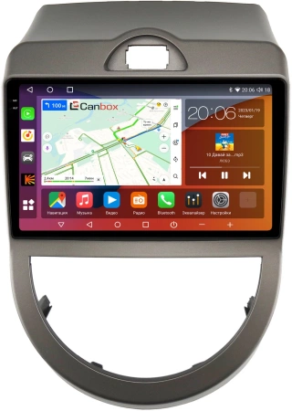 Kia Soul 2008-2011 Canbox H-Line 2K 4180-9-337 на Android 10 (4G-SIM, 4/32, DSP, QLed)