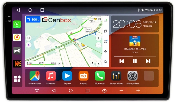 Штатная магнитола Toyota WiLL 2 (VS) 2001-2004 (100*200mm, матовая) Canbox H-Line 2K 4182-9-1150 на Android 10 (4G-SIM, 4/64, DSP, QLed)