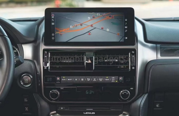 Штатная магнитола Lexus GX460 2009-2019 12,3 дюйма Carmedia KP-T1220FW-1051-Q на Android 12 (4G-SIM, 6/128, DSP, QLed) Mercedes Style