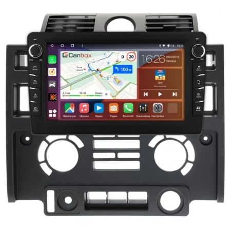 Штатная магнитола Land Rover Defender 2007-2016 Canbox H-Line 7834-9-013 на Android 10 (4G-SIM, 6/128, DSP, IPS) С крутилками