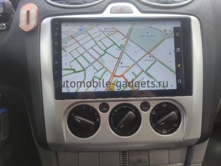 Штатная магнитола Canbox EVO 5810-9157 для Ford Focus 2 2005-2011 (авто с кондиционером) на Android 14 (4G-SIM, 4/64, DSP, QLed, AI, 360)