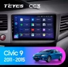 Штатное головное устройство Honda Civic 9 4D 2011-2015 (левый руль, седан) Teyes CC3 6/128 9 дюймов RM-9166 на Android 10 (4G-SIM, DSP, QLed)
