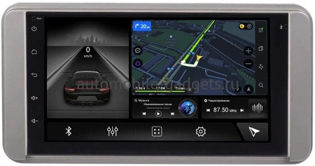 Магнитола в штатное место 2 din Canbox L-Line 4476-RP-11-107-424 для Toyota Universal (серая) Android 10 (4G-SIM, 3/32, TS18, DSP, QLed)