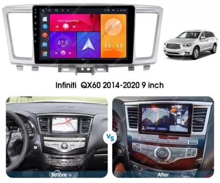 Carmedia EW-9201-1-P-2K штатная магнитола для Infiniti QX60 2014-2016, JX35 2012-2014 на Android 12 c 4GB, DSP, 4G