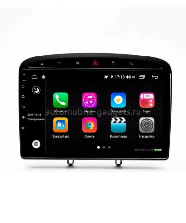 NaviPilot DROID10 ULTRA штатная магнитола для Peugeot 308 (2007-2013), 408 (2011+) на Android 10 с 6Gb, DSP, 4G