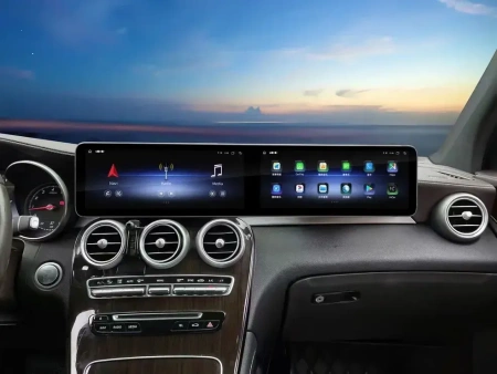 Штатная магнитола Mercedes-Benz C-класс W205, GLC X253 2014-2018 NTG 5.0/5.1 12,3 дюйма Carmedia MRW-M1207-C-NTG5 на Android 10 (4G-SIM, 8/128, DSP, QLed)