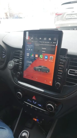 Штатная магнитола Hyundai Solaris 2 2020-2024 (для авто с экраном) Canbox M-Line 5614-9-TK957 на Android 10 (4G-SIM, 4/64, DSP, QLed, Tesla)