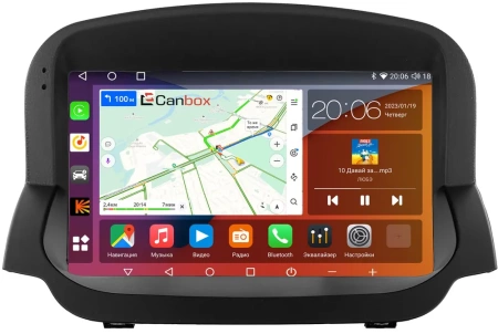 Штатная магнитола Ford Ecosport 2014-2018 Canbox H-Line 2K 4186-9-2791 на Android 10 (4G-SIM, 8/256, DSP, QLed)