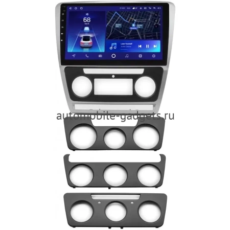 Штатное головное устройство Teyes CC2L PLUS 1/16 10 дюймов RM-10-1216 для Skoda Octavia A5 2004-2013 (серебро) на Android 8.1 (DSP, IPS, AHD)