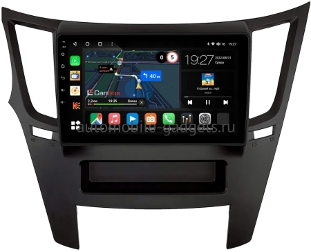 Штатная магнитола Subaru Legacy 5, Outback 4 2009-2014 (черная, левый руль) Canbox M-Line 4544-9-0087 на Android 10 (4G-SIM, 2/32, DSP, QLed)