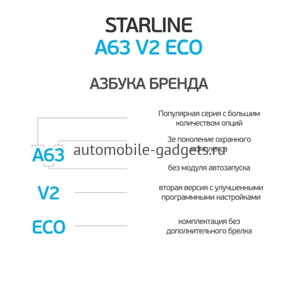 StarLine A63 v2 ECO Автосигнализация StarLine A63 v2 ECO Автосигнализация