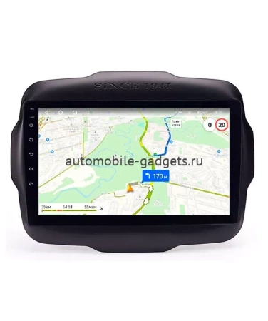 NaviPilot DROID10 ULTRA MAX 360 штатная магнитола для Jeep Renegade 2014+ на Android 10 с 8Gb, DSP, 4G