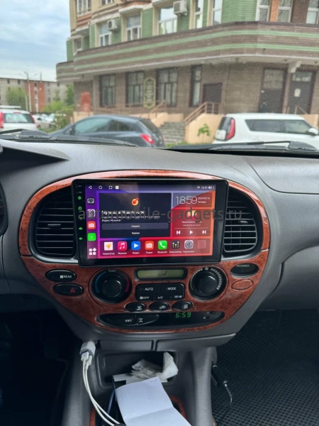 Штатная магнитола Toyota Sequoia 2000-2007 (100*200mm, матовая) Canbox M-Line 4544-9-1150 на Android 10 (4G-SIM, 2/32, DSP, QLed)